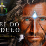 O rosto de um homem representando uma balança espiritual.